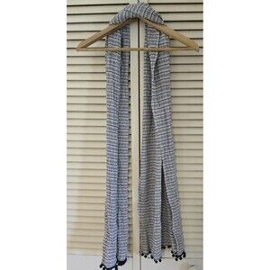 Avoca Handweavers Scarf 100% Pure Wool Gray Blue Made in Ireland